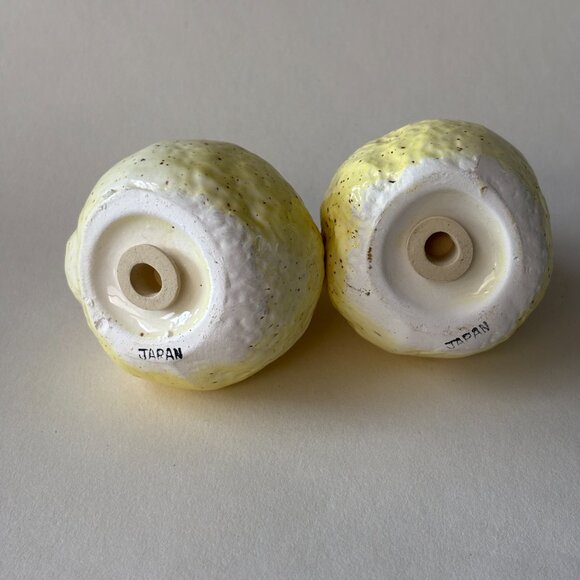 Vintage Yellow Ceramic Pear Salt & Pepper Shakers - Picture 7 of 7